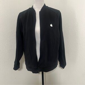 Apple Men’ Size Small Full Zip Jacket Black Employee Store Issued Inside Pockets